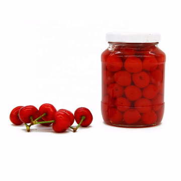 canned cherry in syrup with stem or without stem